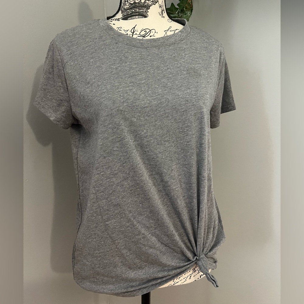 NWOT - Abercrombie Kids Girls Grey Tie-Front Top - Picture 3 of 7